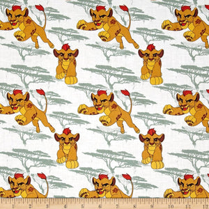 Camelot Fabrics "Disney Lion Guard Kion" Quilt Fabric, Light Sage 100% Cotton Fabric sold by the yard