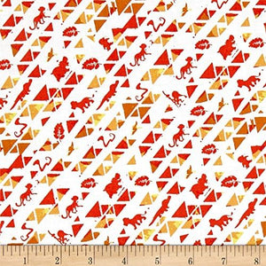 Camelot Fabrics "Disney Lion Guard Triangles" Quilt 100% Cotton Fabric sold by the yard