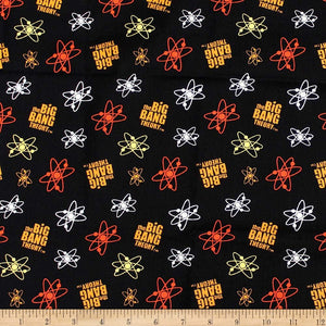 Camelot Fabrics 0590417 Quilt Fabric The Big Bang Theory Atoms in, 1.0, Quilt 100% Cotton Fabric sold by the yard
