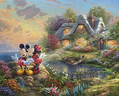 David Textiles - Disney Mickey Minnie Sweet Heart Cove Panel (35