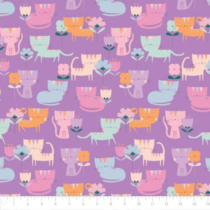Camelot Fabrics Looking Pawesome!!! - Neighborhood Cats Premium Quality 100% Cotton Fabric 44"Width Sold by The Yard