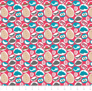 Camelot Fabrics Mr Potato Parts Fabric, Multicolor, 100% Cotton Fabric sold by the yard