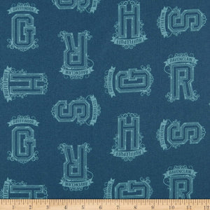 Camelot Fabrics Wizarding World Harry Potter Houses Tonal in Light Teal, 100% Cotton Fabric sold by the yard