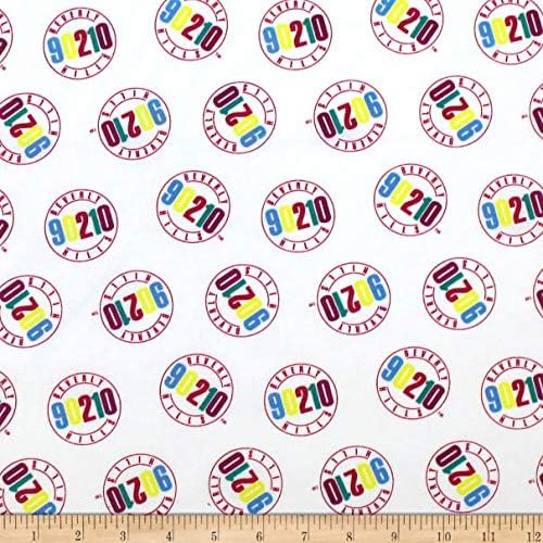 Camelot Fabrics CBS Remake-Beverly Hills 90210 100% Cotton Fabric sold by the yard