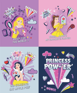 Camelot Fabrics Disney Princess Power Collection 35x43" Panel 100% Cotton Fabric sold by the panel