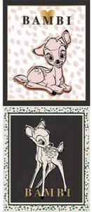Camelot Fabrics Disney Cute & Wild Bambi Fawn 18x43" Panel 100% Cotton Fabric sold by the panel