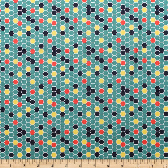 Camelot Fabrics Monarch Grove Honeycomb Fabric, Multicolor, 100% Cotton Fabric sold by the yard