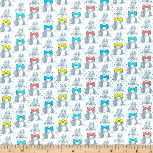 Camelot Fabrics Disney Dress to Impress Thumper Bowtie Dots Multi 100% Cotton Fabric sold by the yard