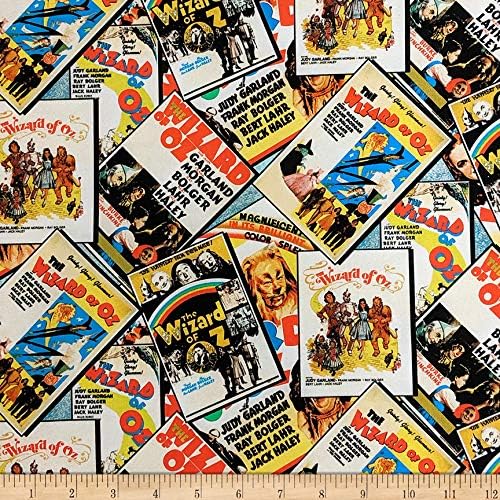 Camelot Fabrics The Wizard of Oz Movie Posters 100% Cotton Fabric sold by the yard