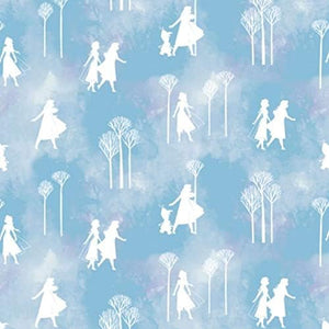 Camelot Fabrics Frozen 2 Collection Mythic Silhouettes Premium Quality 100% Cotton Sold by The Yard.