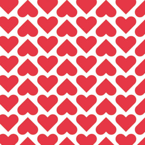 Camelot Fabrics Wild Hearts Red Premium Quality 100% Cotton Sold by The Yard.