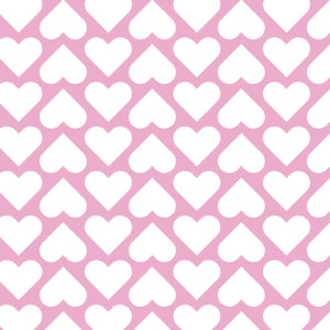 Camelot Fabrics Wild Hearts Pink Premium Quality 100% Cotton Sold by The Yard.