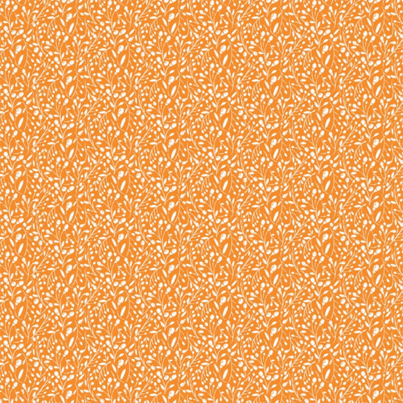 Camelot Fabrics Spring Buds Orange Premium Quality 100% Cotton Sold by The Yard.