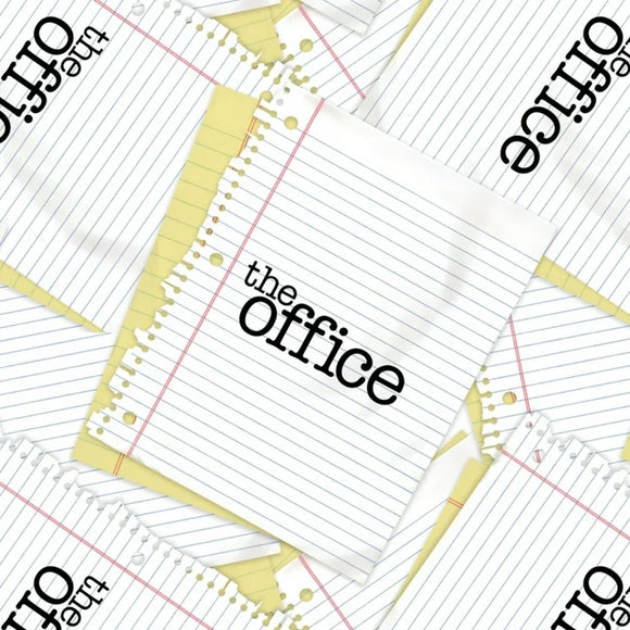 Camelot Fabrics NBC The Office Scrap Paper White 100% Cotton Fabric by The Yard