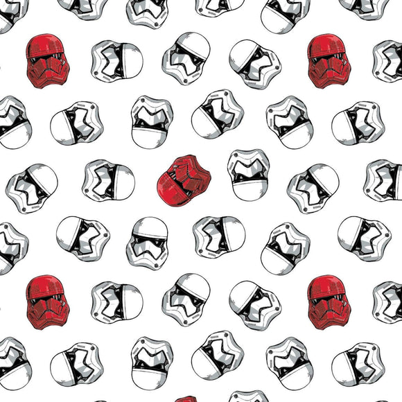 Camelot Fabrics Star Wars Storm & Sith Troopers White Premium Quality 100% Cotton Fabric by The Yard.