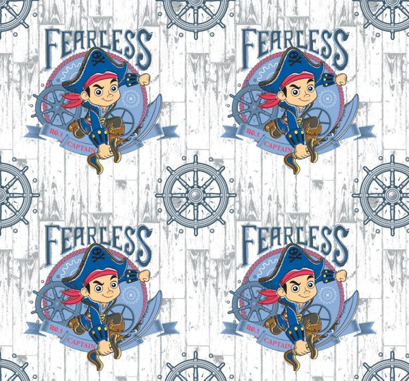 Camelot Fabrics Disney Jake Fearless Captain Flanel 100% Cotton Fabric sold by the yard