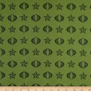 Camelot Fabrics GI Joe Adventure Cobra Fabric, 1, Green 100% Cotton Fabric sold by the yard