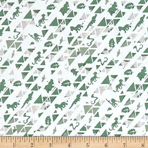 Camelot Fabrics Disney Lion Guard Triangles Sage Quilt 100% Cotton Fabric sold by the yard