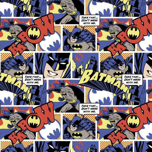Camelot Fabrics DC Comics Batman Color Pop Comics Premium Quality 100% Cotton Fabric sold by the yard