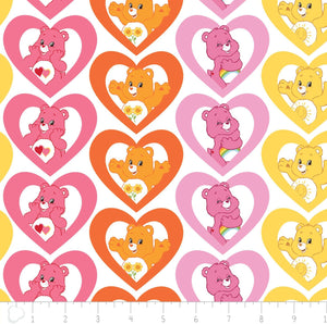 Camelot Fabrics Care Bear Warm Hearts in Pink 100% Premium Quality 100% Cotton Fabric sold by the yard