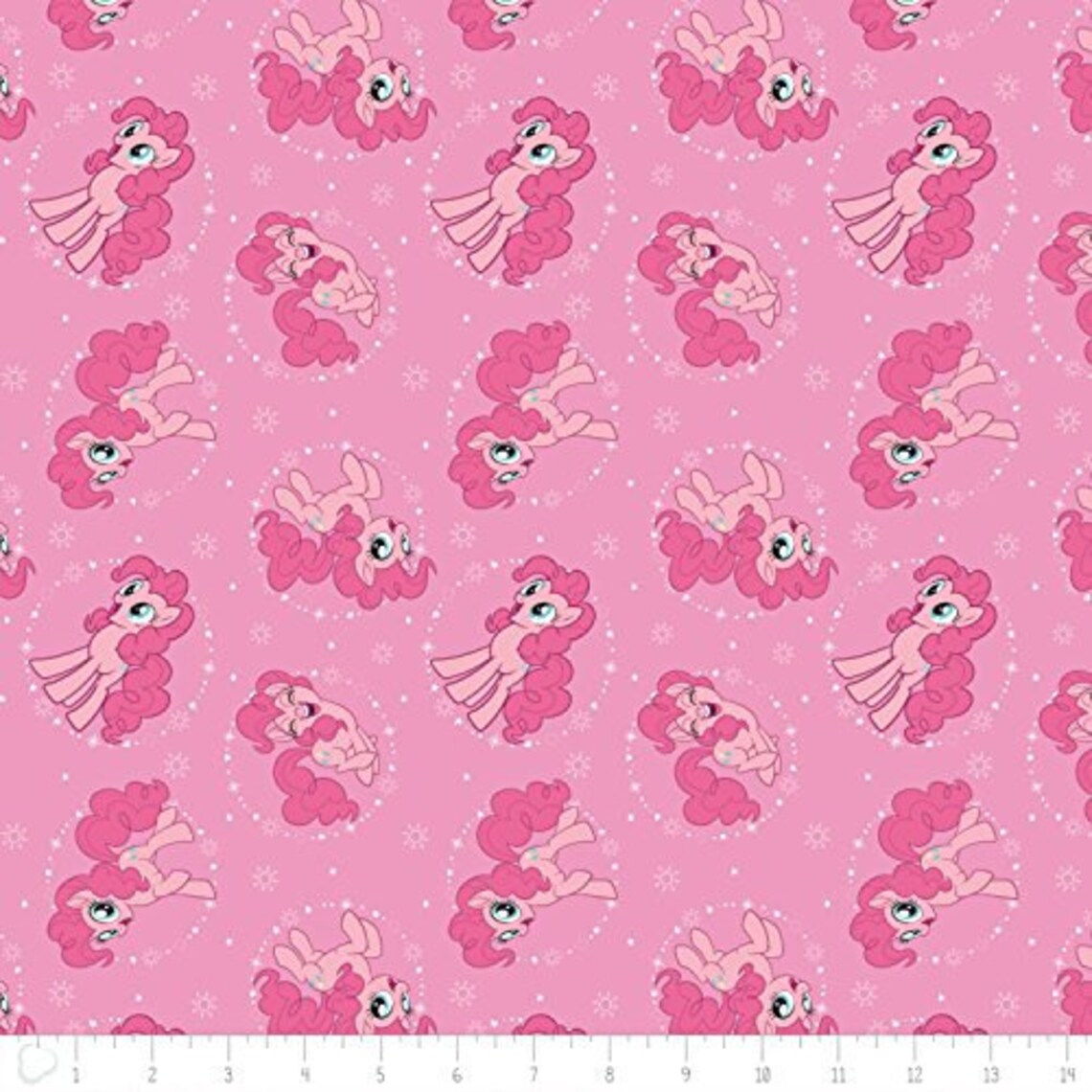 Camelot Fabrics My Little Pony Pinkie Pie In Light Pink 100 Cotton Fa Red Tag Fabric