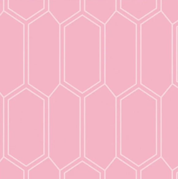 Camelot Fabrics Little Clementine Emilia Bees Nest Pink Premium Quality 100% Cotton Fabric sold by the yard
