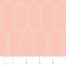 Camelot Fabrics Emilia Double Gauze Bees Nest Peach Premium Quality 100% Cotton Fabric sold by the yard