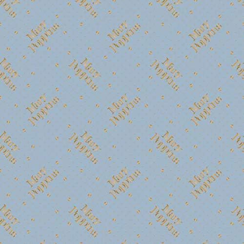 Camelot Fabrics Mary Poppins Logo Polka Dots Premium Quality 100% Cotton Fabric sold by the yard