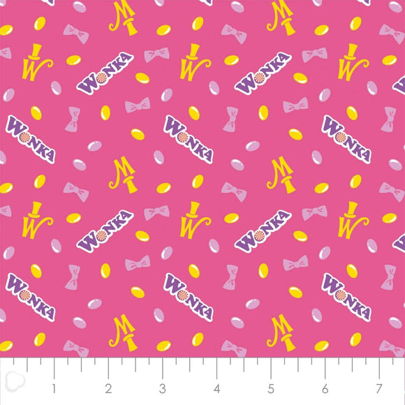 Camelot Fabrics Willy Wonka and Chocolate Factory Collection Premium Quality 100% Cotton Sold by The Yard