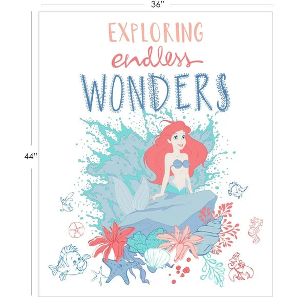 Camelot Fabrics Disney The Little Mermaid Endless Wonders 36x43in100% Cotton Fabric sold by the panel