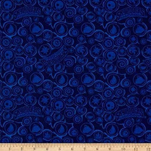 Camelot Fabrics Skylander Icons Navy Blue Premium Quality 100% Cotton Fabric sold by the yard