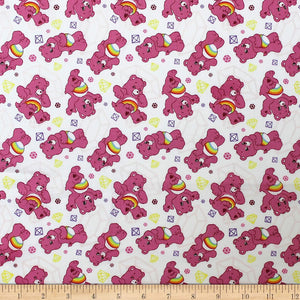 Camelot Fabrics Care Bears Sparkle & Shine Sparkles in Quilt Fabric, White, 100% Cotton Fabric sold by the yard