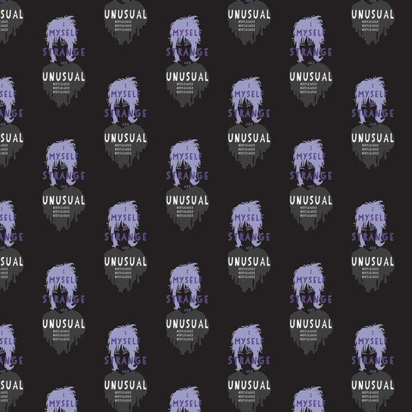 Camelot Fabrics Warner Brothers Beetlejuice Lydia Deetz Black Premium Quality 100% Cotton Sold by The Yard.