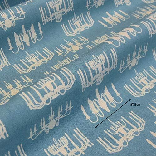 David Textiles Vintage Chandelier Light Teal 100% Cotton Fabric sold by the yard