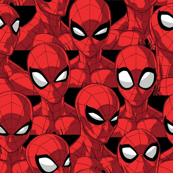 Springs Creative Marvel Avengers Spider-Man Spider Sense Red/Black 100% Cotton Fabric sold by the yard