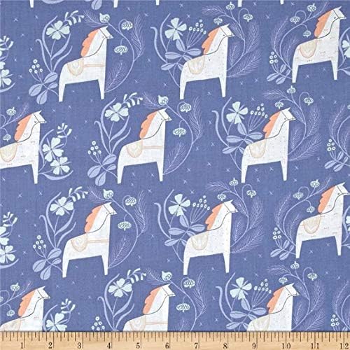 Dear Stella Horses Purple Premium Quality 100% Cotton Fabric sold by the yard