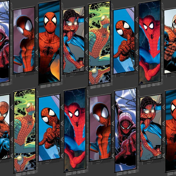 Springs Creative Marvel Spiderman Swatch 100% Cotton Fabric sold by the yard