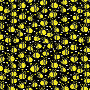Timeless Treasures Bees in Black Premium Quality 100% Cotton Fabric sold by the yard