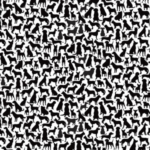 Timeless Treasures Shadow Dogs Black/White Premium Quality 100% Cotton Fabric sold by the yard