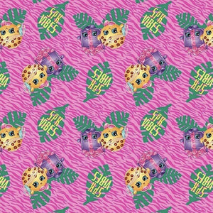 Springs Creative Shopkins Vibes Pink 100% Cotton Fabric