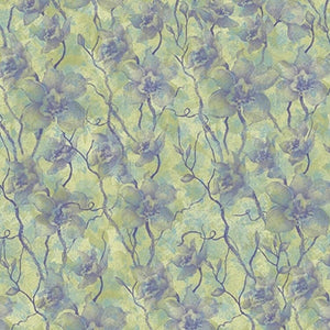 Springs Creative Jasmine Floral Vine Green 100% Cotton Fabric