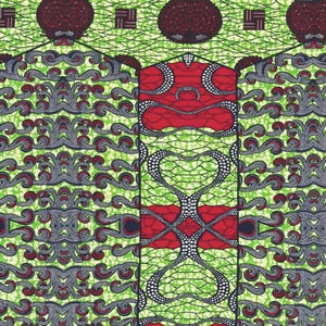 Springs Creative African Wax Uma Green Cotton Fabric