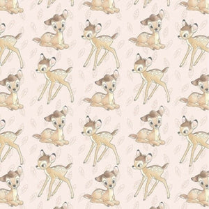Springs Creative Disney Bambi Tossed Pink 100% Cotton Fabric