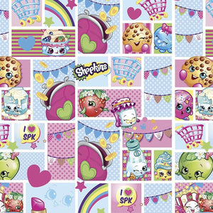 Springs Creative Shopkins Toy Party Blocks Multicolor 100% Cotton Fabric