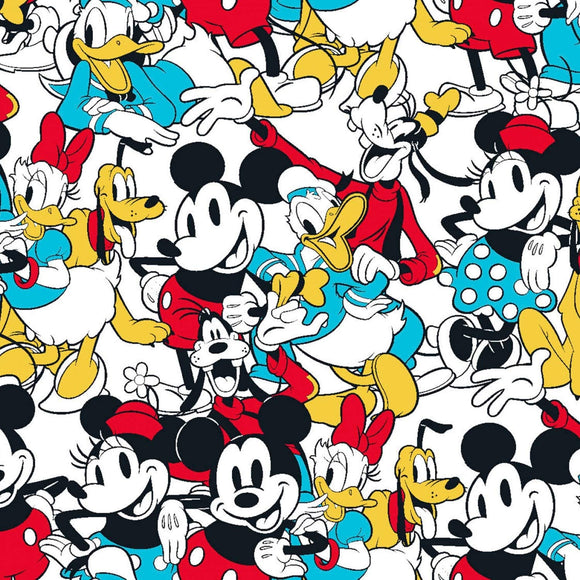 Springs Creative Disney Mickey & Friends Sensational Snapshot Multicolor 100% Cotton Fabric