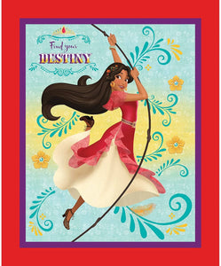 Springs Creative Disney Princess Elena of Avalor Find Your Destiny 100% Cotton Fabric 35 inch Panel
