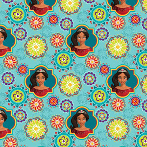 Springs Creative Disney Elena of Avalor Ready to Rule Multicolor 100% Cotton Fabric